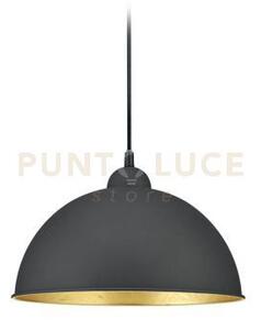 Duoline sospensione jimmy metallo nero ed interno oro d. 31cm per s