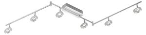 Paul Neuhaus 6787-96 Sileda Faretto da soffitto a 6 luci in alluminio opaco