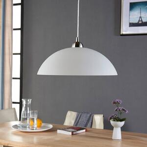 Lindby lampada a sospensione Valeria, bianco, vetro, Ø 40 cm, E27