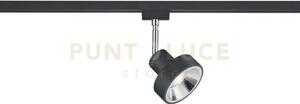 Duoline leon spot orientabile metallo nero l. 11cm 1 luce attacco g