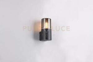 Hoosic applique da esterno antracite con diffusore fume' ip44 h. 17