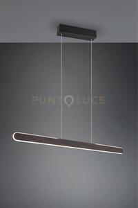 Helios sospensione led 28w 3300lm, 2700 - 6500k nera regolabile in 