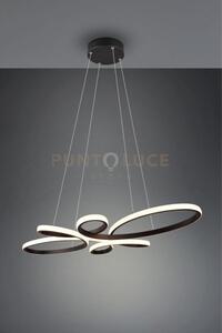 Fly sospensione led 32w 3900lm, 3000k nera con regolazione intensit