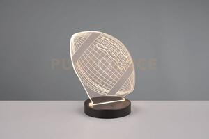 Football lampada da tavolo led 3,2w 250lm, 3000k decoro pallone da 