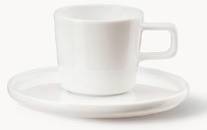 Set di 6 tazzine da caffè con piattino in Fine Bone China Oco