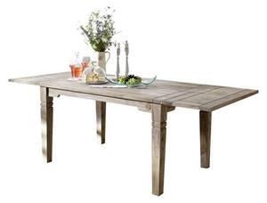 MASSIVMOEBEL24 | tavolo da pranzo in legno di Sheesham / palissandro 140x90x76 grigio scuro oliato LEEDS #52