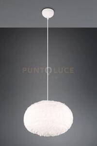 Furry sospensione effetto piuma bianca d. 50cm 1 luce attacco e27