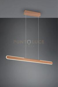 Helios sospensione led 28w 3300lm, 2700 - 6500k caffe' regolabile i