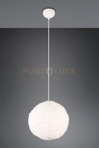 Furry sospensione effetto piuma bianca d. 35cm 1 luce attacco e27