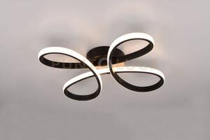 Fly plafoniera led 22w 2600lm, 3000k nera con regolazione intensit