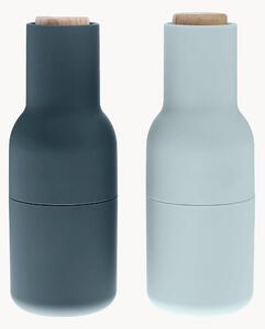 Set macina sale e pepe con coperchio in legno di faggio Bottle Grinder 2 pz