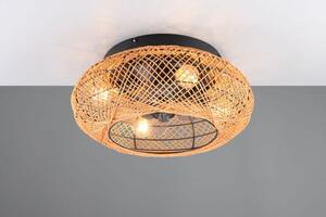 Lillesand ventilatore e plafoniera 4 luci attacco e27 diffusore mat