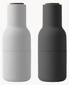 Set macina sale e pepe con coperchio in legno di noce Bottle Grinder 2 pz
