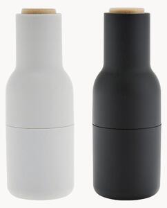 Set macina sale e pepe con coperchio in legno di faggio Bottle Grinder 2 pz