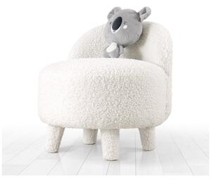 Poltrona per bambini bianca in tessuto bouclé Moouv - Artie