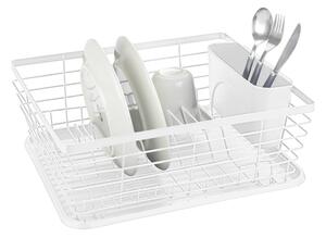 Scolapiatti bianco opaco in metallo 36x30 cm Drip – Wenko