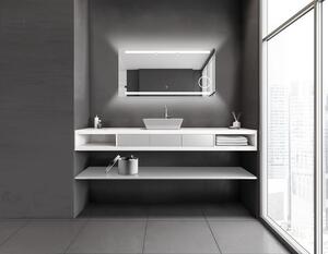 Specchio da bagno a LED TALOS King Specchio da bagno con illuminazione 120x60 cm - Specchio da parete con specchio illuminato per vanità - Colore luce bianco neutro