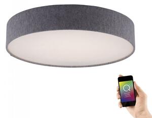 Plafoniera LED Q-Kiara grigio CCT