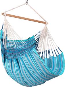 La Siesta Habana Azure - Sedia sospesa Comfort in cotone organico blu Sedia sospesa