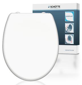 Sedile WC WHITE, sedile per WC in Duroplast con meccanismo di chiusura morbida e chiusura rapida