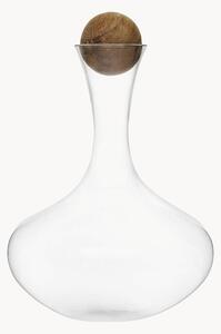 Decanter in vetro soffiato con tappo in legno Eden, 2 L