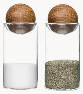 Set saliera e pepiera con tappo in legno di quercia Eden 2 pz