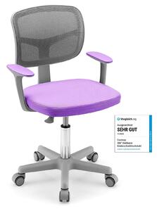 Sedia da scrivania per bambini, regolabile in altezza da 80 a 91,5 cm, girevole a 360°, ergonomica