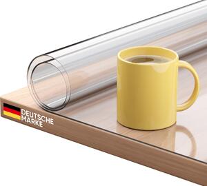 Björn&Schiller protezione tavolo trasparente 2mm, pellicola in PVC per tavolo 90x120 cm, resistente pellicola protettiva per tavolo da pranzo, scrivania e tavolo in vetro