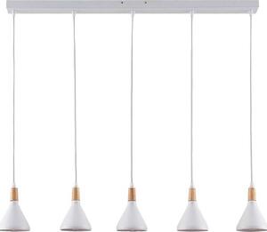 Lindby lampada a sospensione Arina, 100 cm, bianco, 5 luci, E14