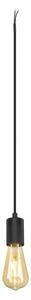 SLV 1010420 FITU PD, E27, a coste, apparecchio a sospensione, lunghezza a sospensione 500 cm, estremità del cavo aperta, 1 x max. 15 W, nero