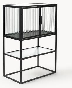 Credenza alta con vetrate scanalate Boli