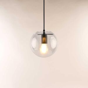 S.luce Orb sfera di vetro lampada a sospensione lampada a sospensione lampada a sospensione lampada di vetro nero/chiaro Ø 20cm rotonda