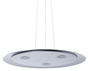 Lampada a sospensione LED, cromo, rotonda, P 50 cm