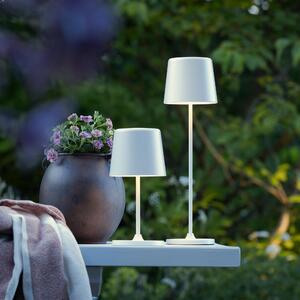 Lampada da tavolo portatile a LED per esterni, 37 cm, 310lm, touch dimmer, USB, bianco