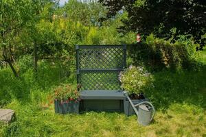 Panchina da giardino "Copenaghen" (struttura a spalliera in 2 pezzi)