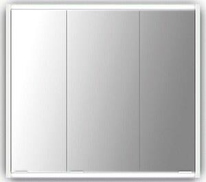 Specchio LED Batu, 80 x 70,8 cm, legno, bianco
