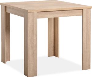 Homestyle4u tavolo da pranzo marrone tavolo da cucina 80x80 cm legno rovere