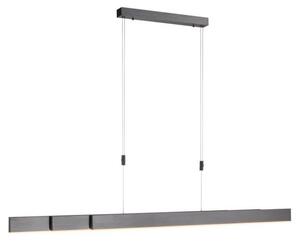 Paul Neuhaus Lampada a sospensione LED PURE MOTO e-SLIDE® estensibile elettricamente dimmerabile telecomando CCT grigio soggiorno, camera da letto, sala da pranzo, corridoio, cucina, ufficio 2525-15, 2525-95, 2525-60