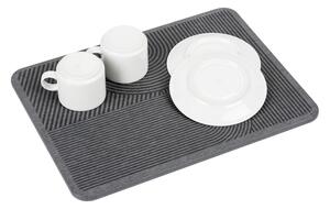 Tappetino scolapiatti grigio in diatomite 40x30 cm Damon – Wenko