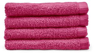 Set di asciugamani con asciugatura rapida rosa scuro in cotone 4 pz 30x30 cm Quick Dry – Catherine Lansfield