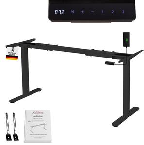 Telaio per scrivania Albatros regolabile in altezza elettrico | LIFT S5 nero | telaio, gambe del tavolo, piedi del tavolo in metallo | display | portata 120 kg