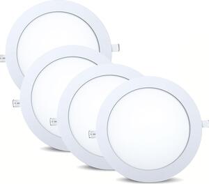 18w slim LED luce da incasso pannello da soffitto luce da soffitto pannello bianco freddo rotondo Ø 225mm