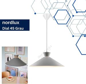 NORDLUX Dial lampadario a sospensione più grande, Variante: Ø 450 x 175 mm, 40 W, E27, grigio