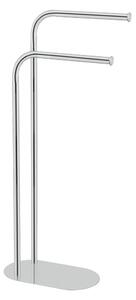 Stand portasciugamani color argento lucido in acciaio inox Levante – Wenko