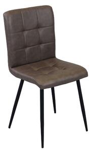 ROSA - sedia imbottita per sala da pranzo in ecopelle cm 47,5 x 59 x 81 h