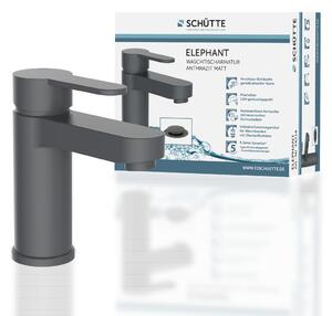 SCHÜTTE Rubinetto lavabo ELEPHANT con set di scarico, rubinetto bagno con pop up, antracite opaco