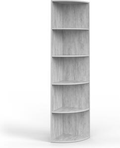 Scaffale angolare Vicco Ecki Calcestruzzo 40 x 180 cm, Model 25378