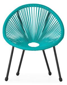 Poltrona per bambini in rattan blu , 50,5 x 62 x 55,5 cm Avocado - Bonami Essentials