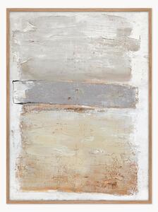 Quadro su tela dipinto a mano con cornice in legno Scenario