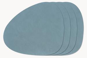 Tovaglietta americana in pelle dalla forma asimmetrica Curve 4 pz